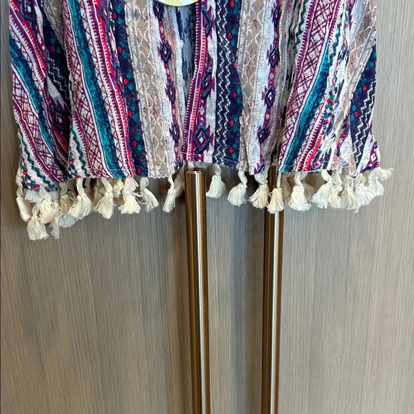 Hayden Multicolor Striped Camisole with Fringe - Picture 3 of 8